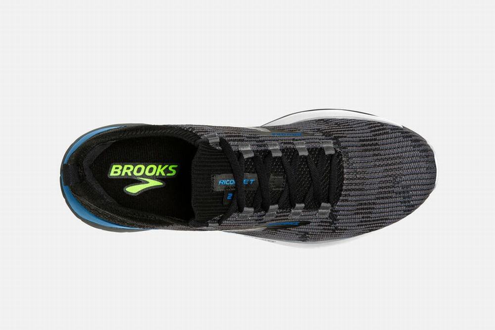 Chaussures Running Brooks Ricochet 2 Noir / Grise / Bleu Homme | PUS-60591210