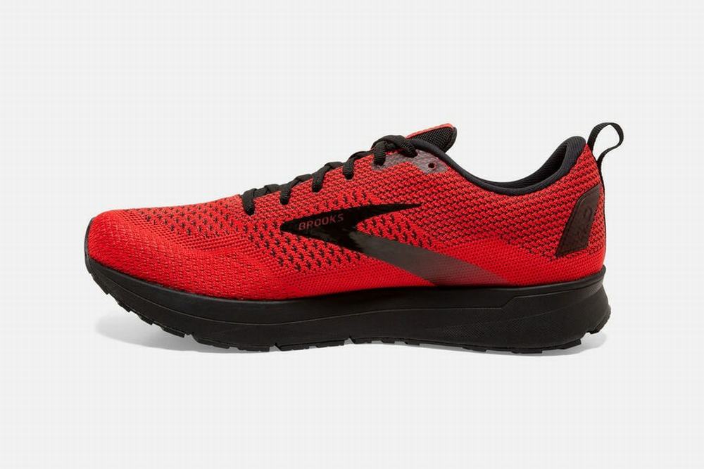 Chaussures Running Brooks Revel 4 Rouge / Noir Homme | SNM-85342935