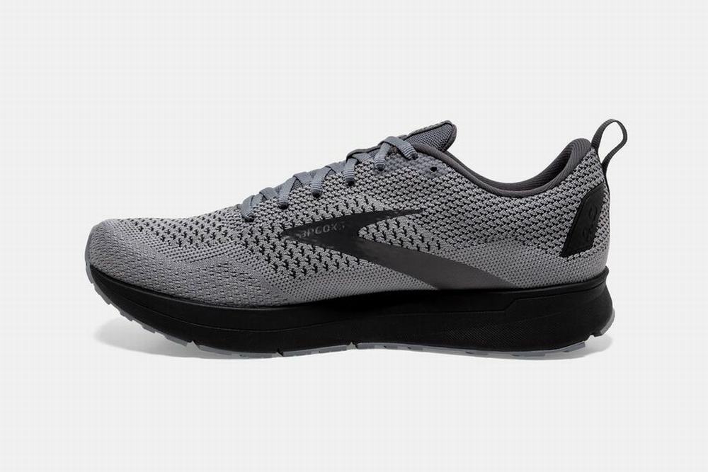 Chaussures Running Brooks Revel 4 Grise / Noir Homme | ZRE-49061097