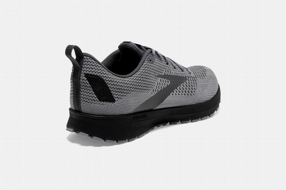 Chaussures Running Brooks Revel 4 Grise / Noir Homme | ZRE-49061097