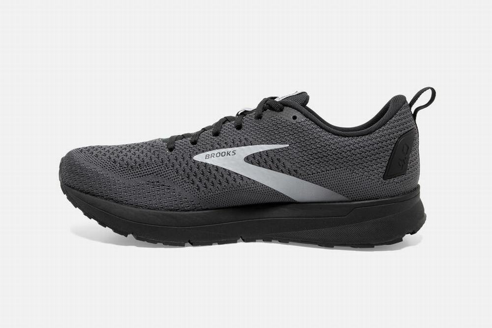 Chaussures Running Brooks Revel 4 Noir / Grise Homme | QGO-58735715