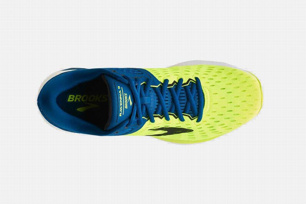 Chaussures Running Brooks Ravenna 9 Bleu / Jaune Homme | TMB-59684080