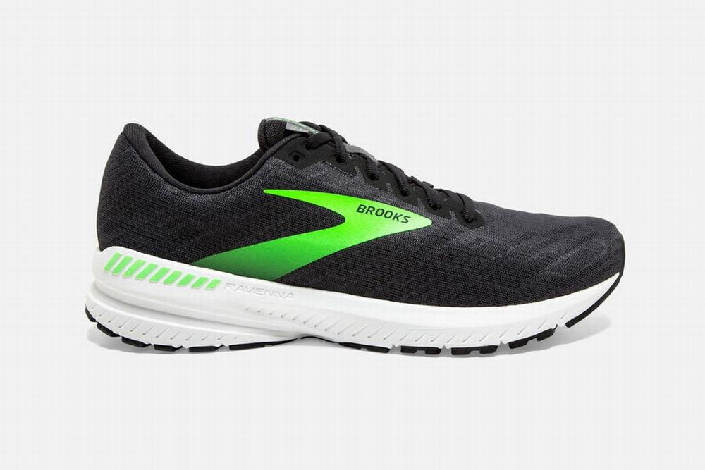 Chaussures Running Brooks Ravenna 11 Noir / Vert Clair Homme | KKI-57223633