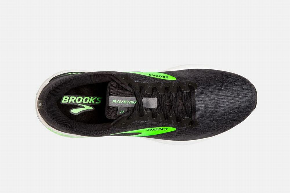 Chaussures Running Brooks Ravenna 11 Noir / Vert Clair Homme | KKI-57223633