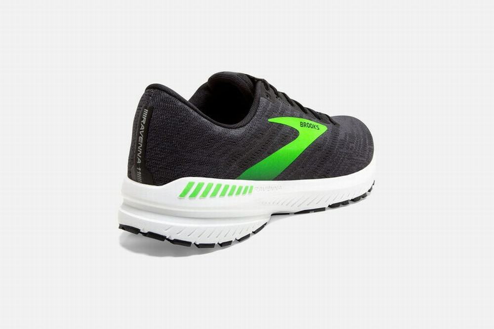 Chaussures Running Brooks Ravenna 11 Noir / Vert Clair Homme | KKI-57223633