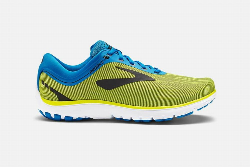 Chaussures Running Brooks PureFlow 7 Jaune / Bleu / Noir Homme | HON-76693476