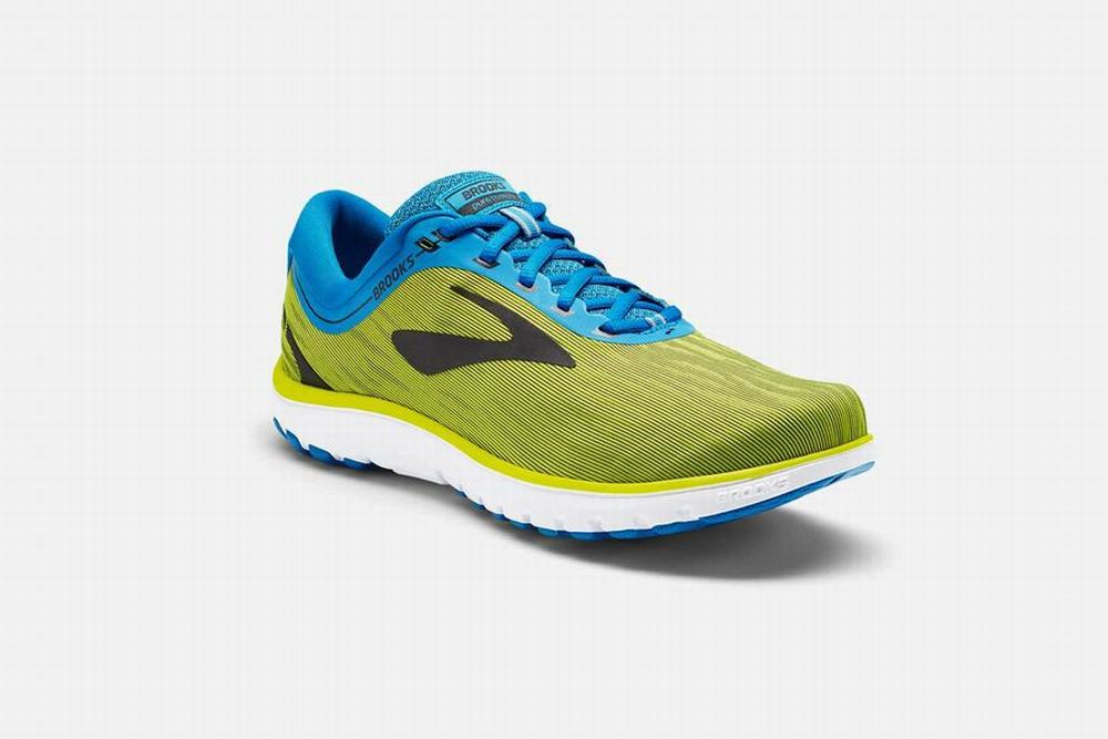 Chaussures Running Brooks PureFlow 7 Jaune / Bleu / Noir Homme | HON-76693476