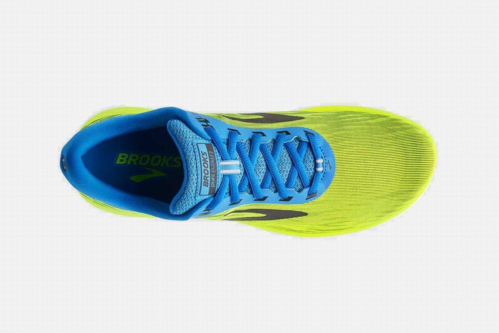 Chaussures Running Brooks PureFlow 7 Jaune / Bleu / Noir Homme | HON-76693476