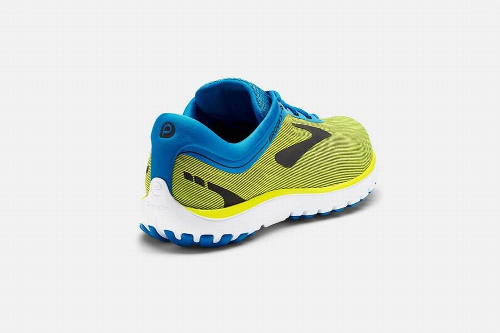 Chaussures Running Brooks PureFlow 7 Jaune / Bleu / Noir Homme | HON-76693476