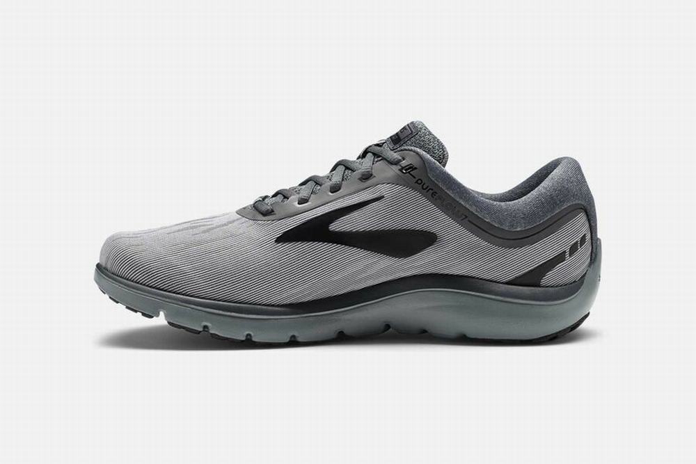 Chaussures Running Brooks PureFlow 7 Grise / Noir Homme | LUU-54156998