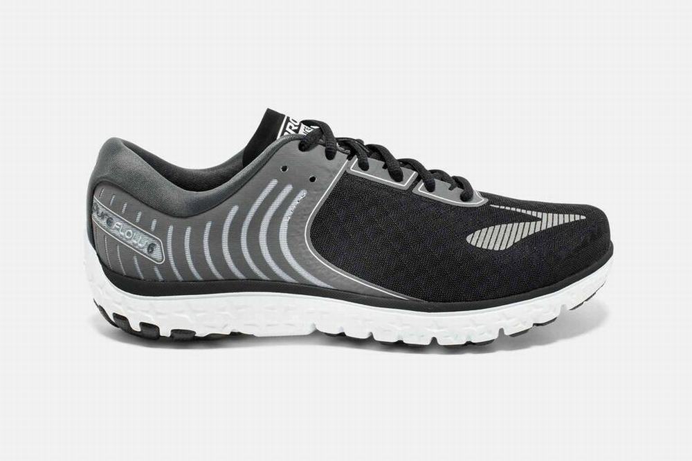 Chaussures Running Brooks PureFlow 6 Noir / Grise Homme | LHU-56072200