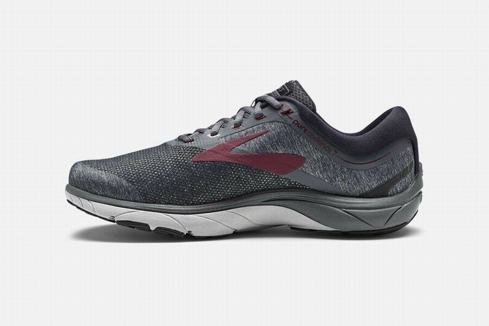 Chaussures Running Brooks PureCadence 7 Grise Homme | HST-84498750