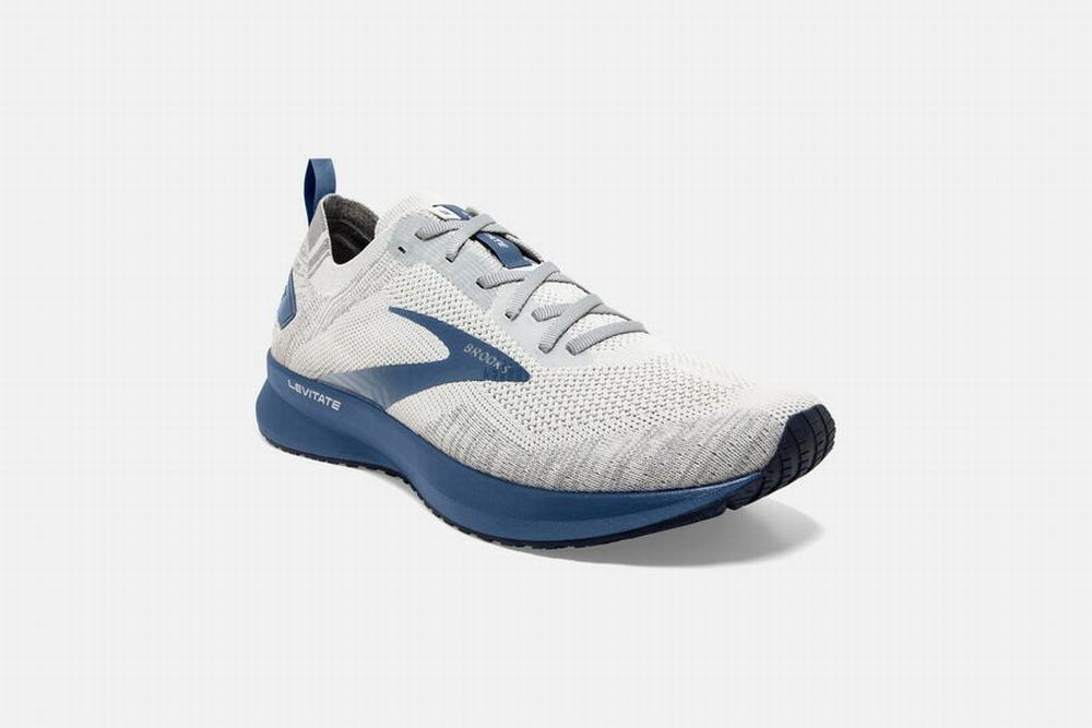 Chaussures Running Brooks Levitate 4 Grise / Bleu Homme | RSA-06020807