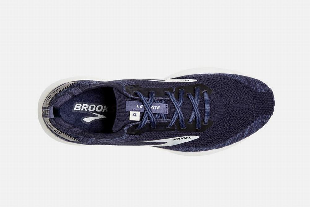 Chaussures Running Brooks Levitate 4 Bleu Marine / Grise / Blanche Homme | SNZ-92241293