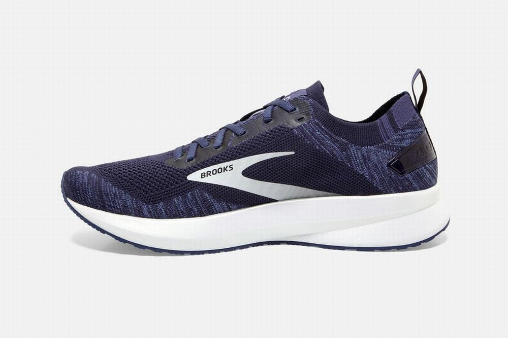 Chaussures Running Brooks Levitate 4 Bleu Marine / Grise / Blanche Homme | SNZ-92241293