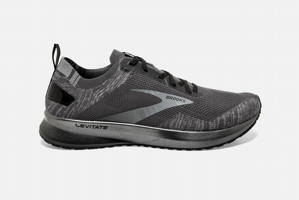 Chaussures Running Brooks Levitate 4 Noir / Grise / Noir Homme | VXR-14615483