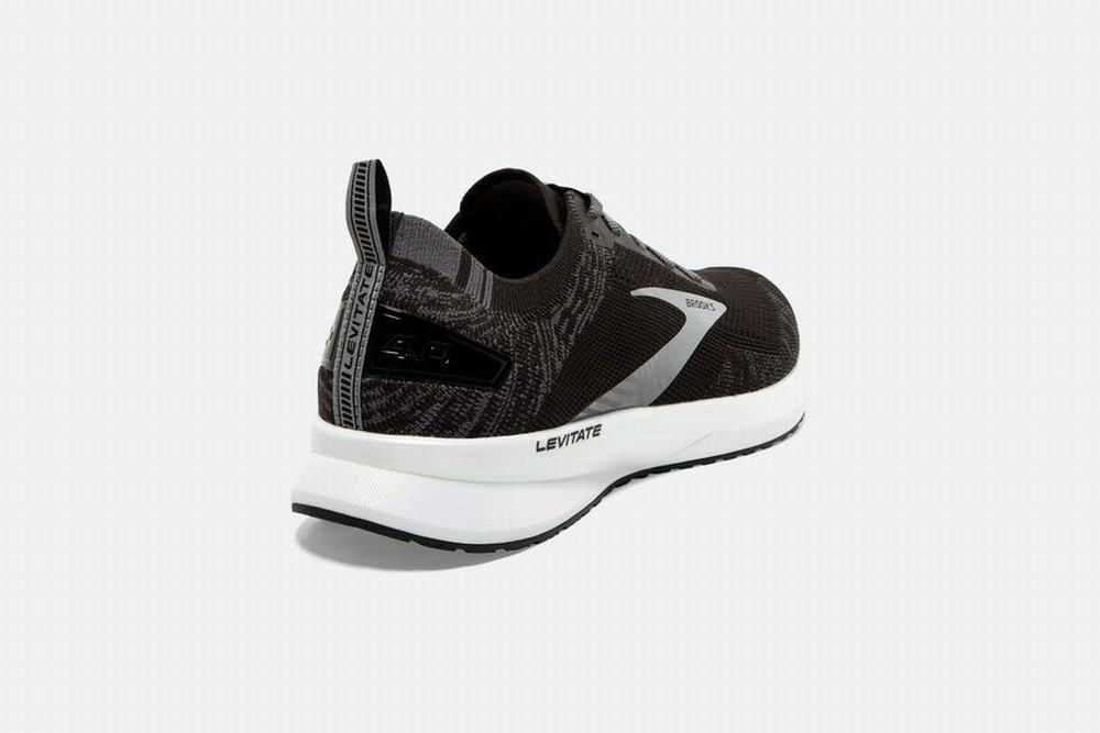 Chaussures Running Brooks Levitate 4 Noir / Blanche Homme | ZDD-13271101