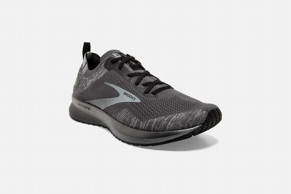 Chaussures Running Brooks Levitate 4 Noir / Grise / Noir Homme | VXR-14615483