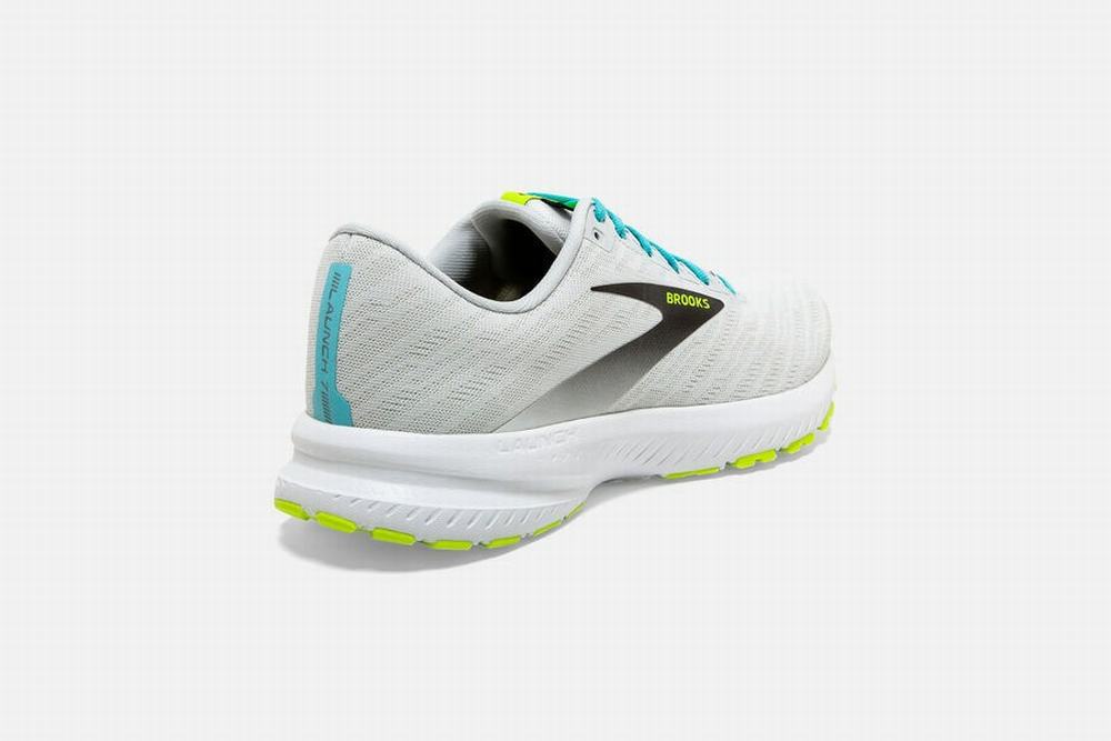 Chaussures Running Brooks Launch 7 Blanche / Bleu Homme | BGG-62337864