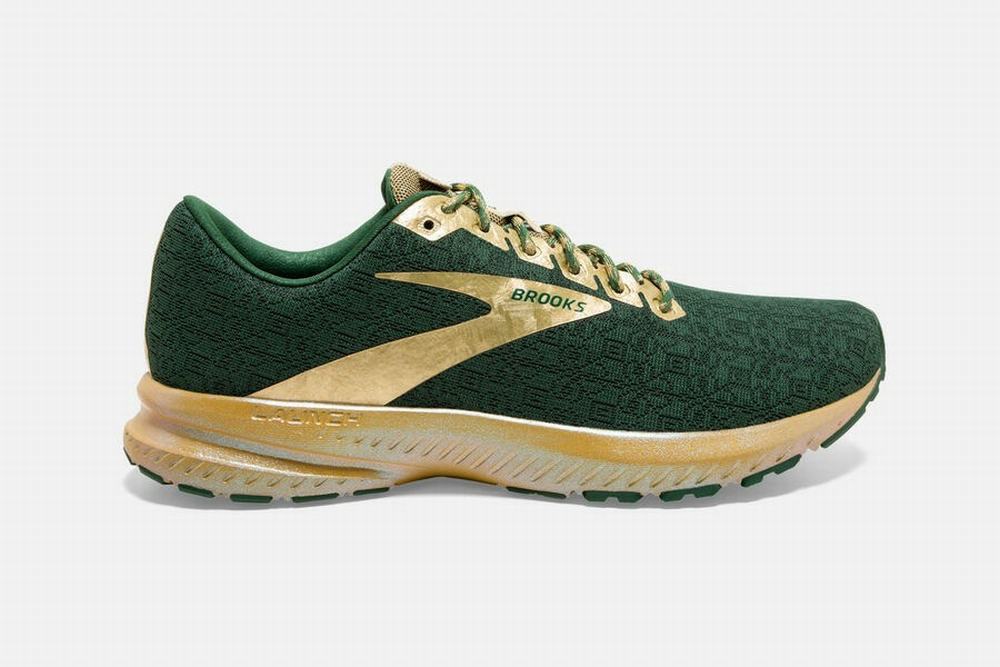 Chaussures Running Brooks Launch 7 Vert / Doré Homme | FBZ-02453050