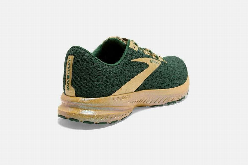 Chaussures Running Brooks Launch 7 Vert / Doré Homme | FBZ-02453050