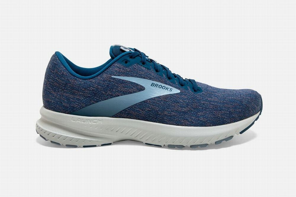 Chaussures Running Brooks Launch 7 Bleu / Bleu Marine / Grise Homme | CNU-43053093