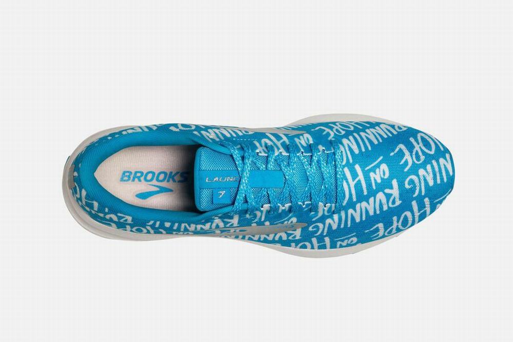 Chaussures Running Brooks Launch 7 Bleu / Blanche Homme | MAX-11834575