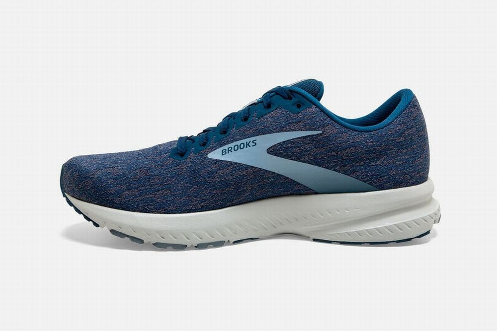 Chaussures Running Brooks Launch 7 Bleu / Bleu Marine / Grise Homme | CNU-43053093