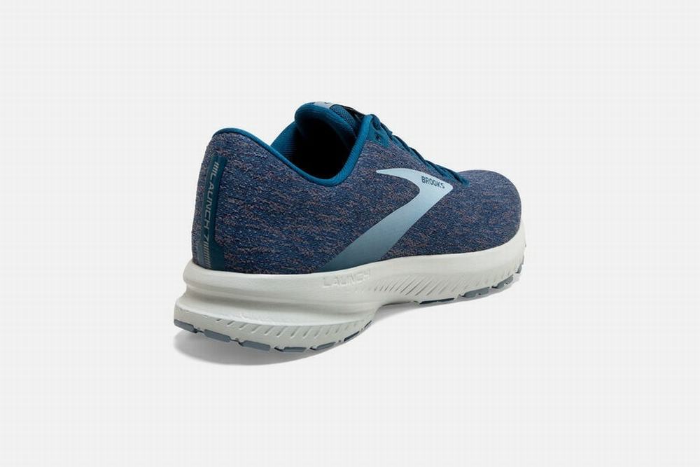 Chaussures Running Brooks Launch 7 Bleu / Bleu Marine / Grise Homme | CNU-43053093