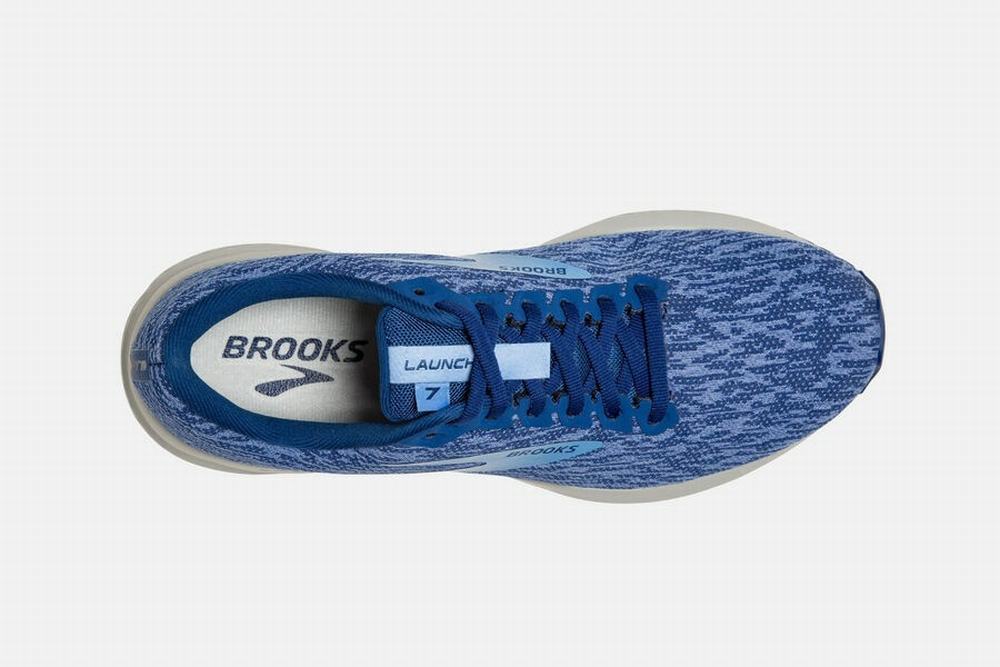 Chaussures Running Brooks Launch 7 Bleu / Fleur Homme | EAK-64531793