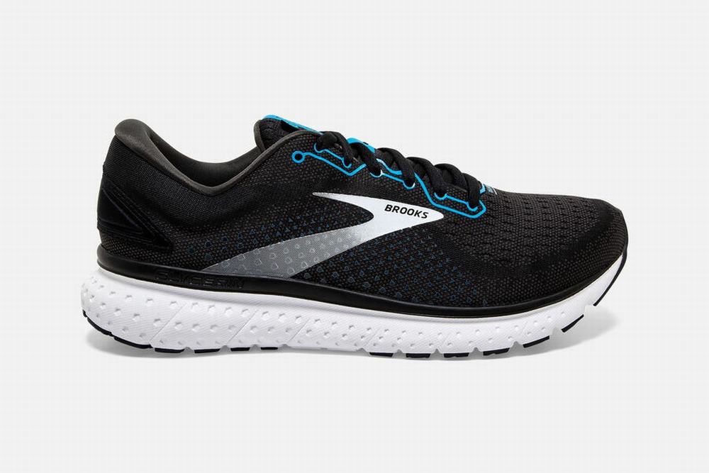 Chaussures Running Brooks Glycerin 18 Noir / Bleu / Blanche Homme | TEC-67655954