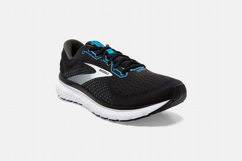 Chaussures Running Brooks Glycerin 18 Noir / Bleu / Blanche Homme | TEC-67655954