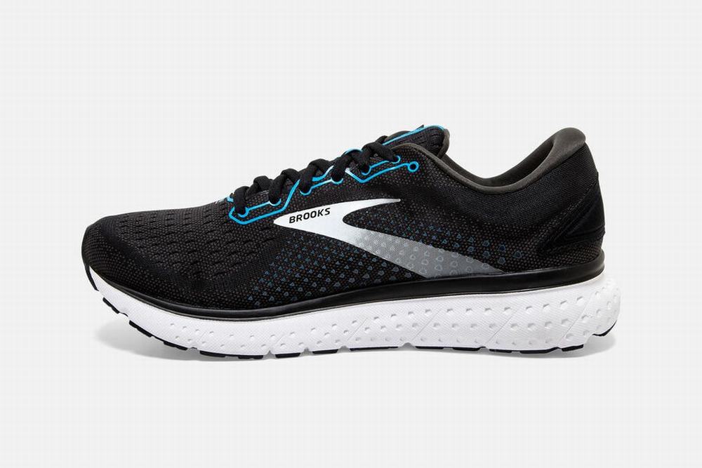 Chaussures Running Brooks Glycerin 18 Noir / Bleu / Blanche Homme | TEC-67655954