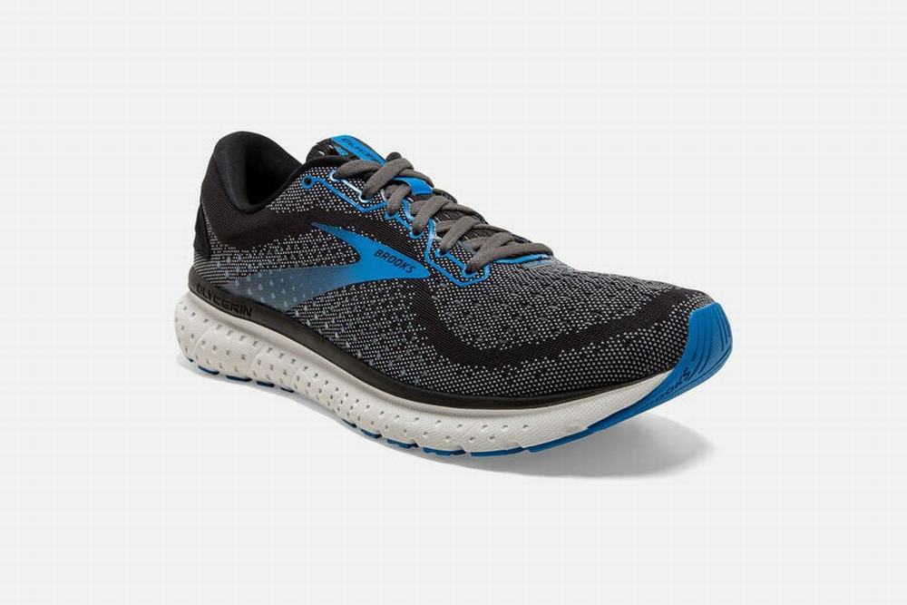 Chaussures Running Brooks Glycerin 18 Noir / Bleu Homme | HRP-63196291