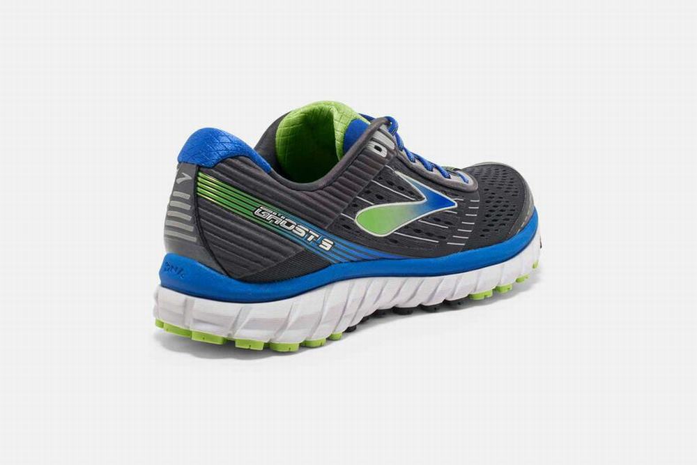 Chaussures Running Brooks Ghost 9 Grise / Bleu Homme | TKE-47529659