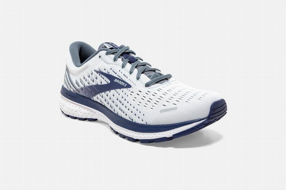 Chaussures Running Brooks Ghost 13 Blanche / Grise / Noir Homme | RAL-40886134