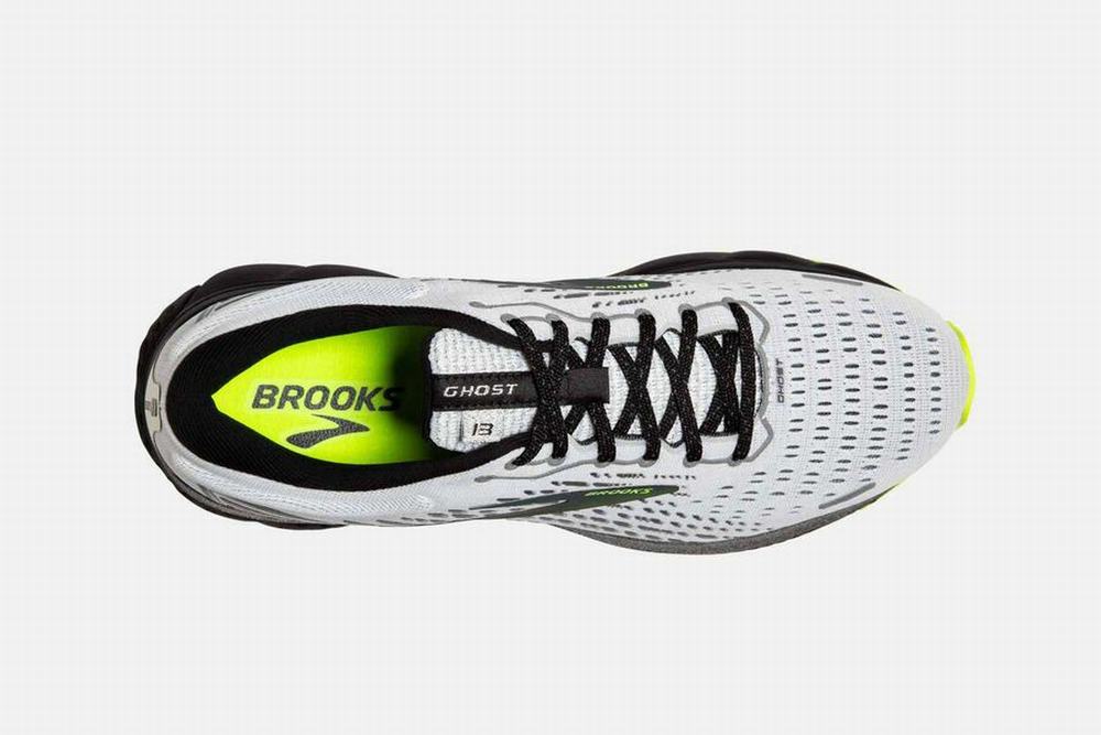 Chaussures Running Brooks Ghost 13 Blanche / Noir Homme | LJO-40502172