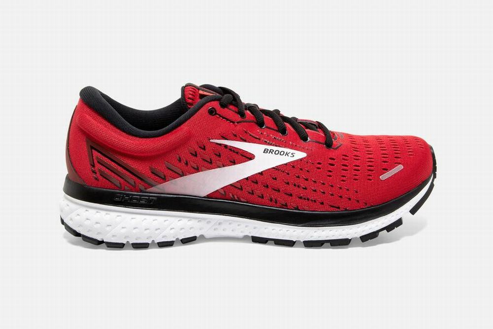 Chaussures Running Brooks Ghost 13 Rouge / Noir / Blanche Homme | MBR-90972792