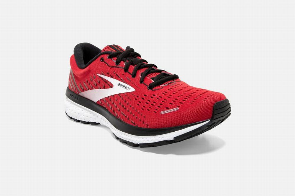 Chaussures Running Brooks Ghost 13 Rouge / Noir / Blanche Homme | MBR-90972792