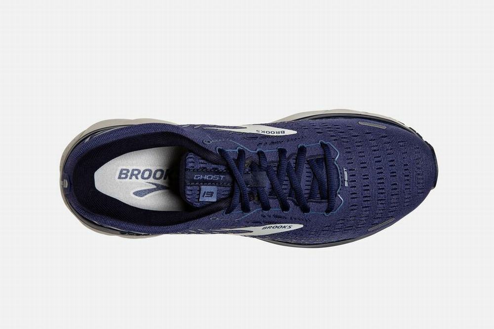 Chaussures Running Brooks Ghost 13 Grise / Bleu Marine Homme | TAI-75161093