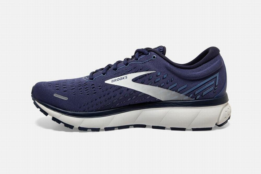 Chaussures Running Brooks Ghost 13 Grise / Bleu Marine Homme | TAI-75161093