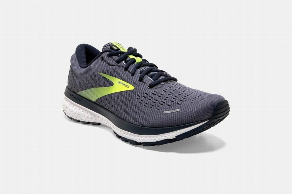 Chaussures Running Brooks Ghost 13 Grise / Bleu Marine Homme | FDR-75367448