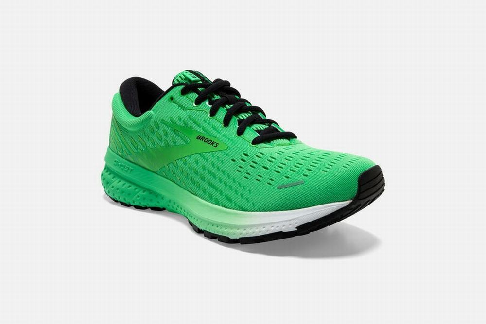 Chaussures Running Brooks Ghost 13 Vert / Noir / Blanche Homme | KNZ-15715304