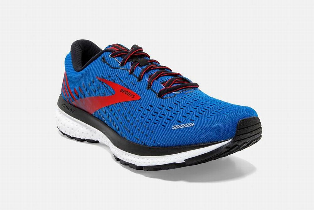 Chaussures Running Brooks Ghost 13 Bleu / Rouge / Blanche Homme | QDV-66280084