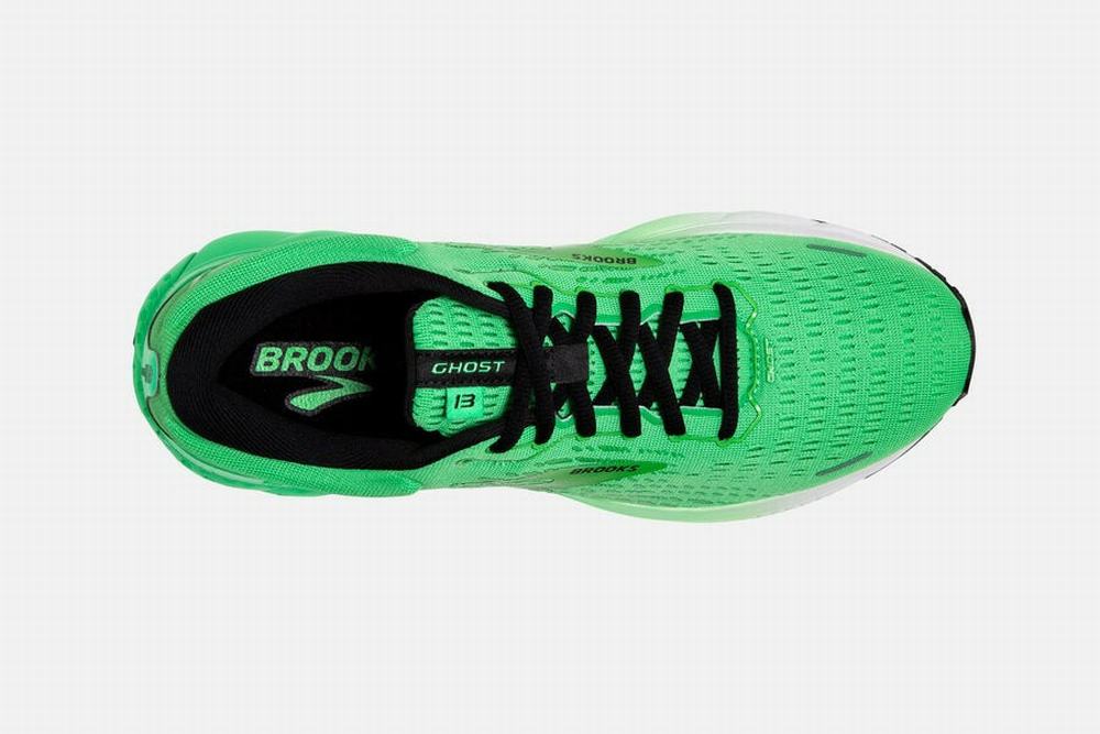 Chaussures Running Brooks Ghost 13 Vert / Noir / Blanche Homme | KNZ-15715304