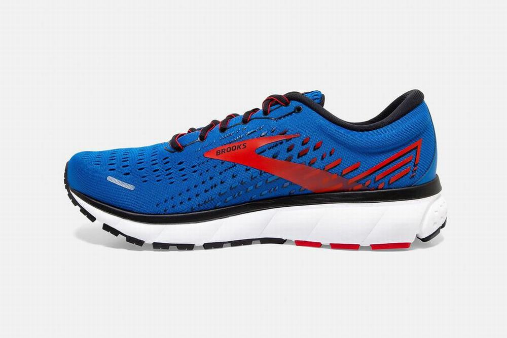 Chaussures Running Brooks Ghost 13 Bleu / Rouge / Blanche Homme | QDV-66280084