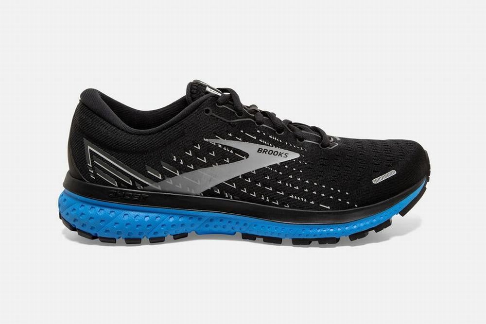 Chaussures Running Brooks Ghost 13 Noir / Grise / Bleu Homme | YBL-78140358