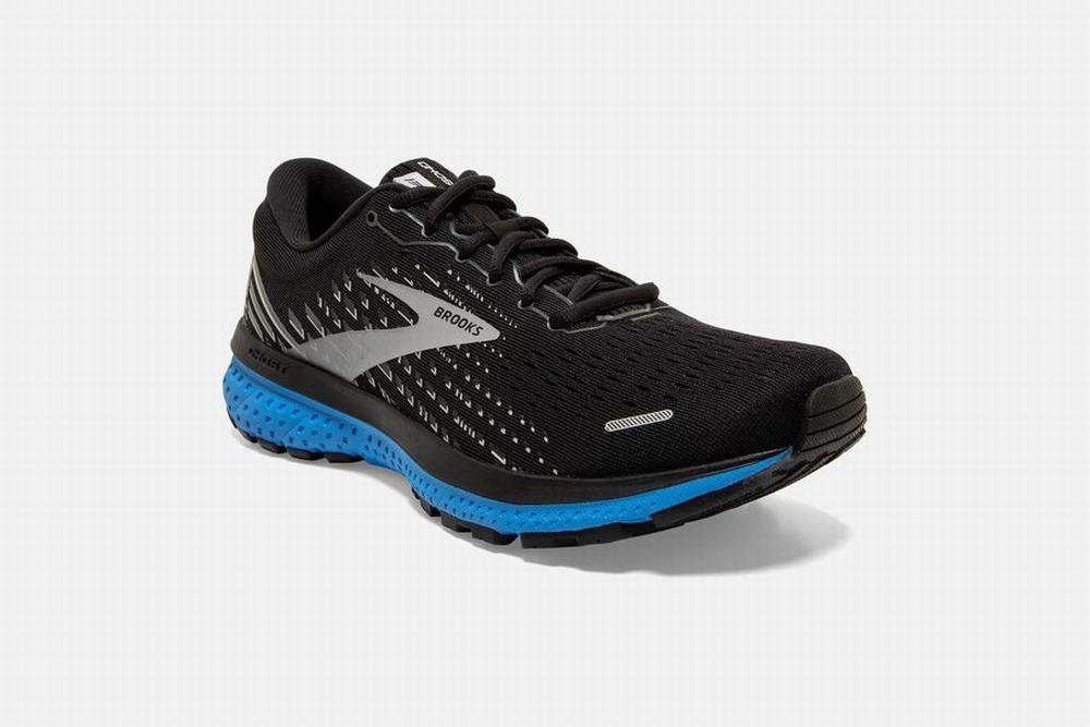 Chaussures Running Brooks Ghost 13 Noir / Grise / Bleu Homme | YBL-78140358