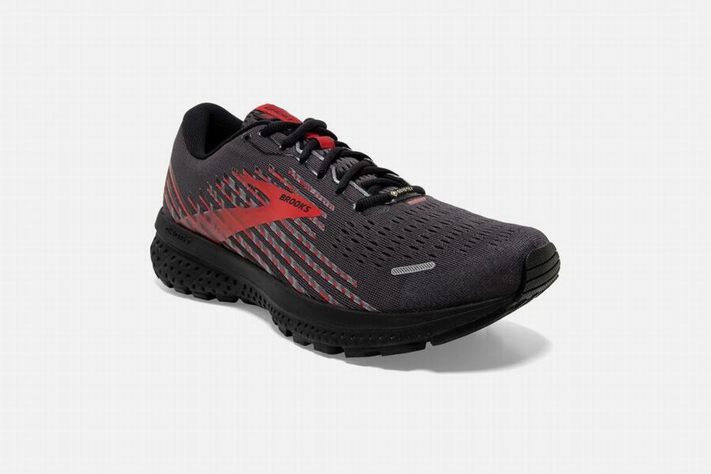 Chaussures Running Brooks Ghost 13 GTX Noir / Rouge Homme | SLU-10226271