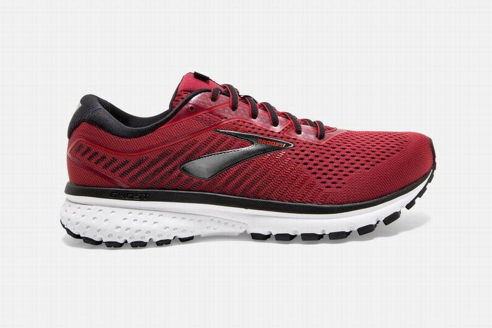 Chaussures Running Brooks Ghost 12 Rouge / Noir Homme | PEH-98045442